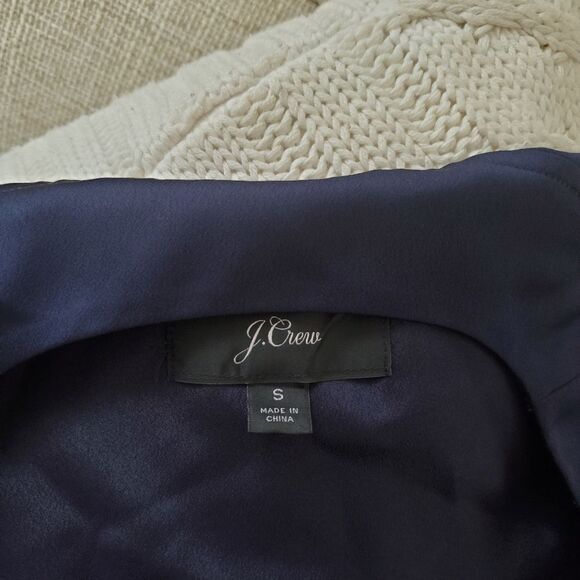 J. Crew Pocket Front Wrap Dress - size Small in Navy Blue - Picture 13 of 14